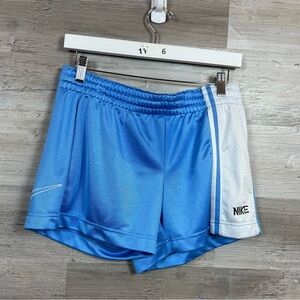 Vintage Nike Team Shorts Women’s Medium 8-10 Light Blue Mesh Side Strip